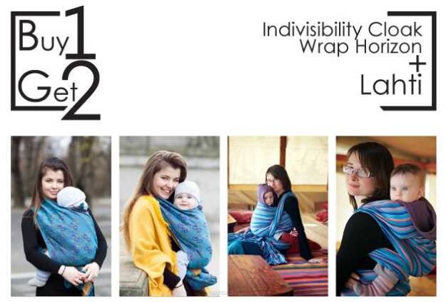 Buy1Get2 Indivisibility Cloak Wrap Horizon 3.6 sp.off. + Lahti RING XS baby wrap, baby wraps, babywearing, wrap, wraps, for children, for child, sling, slings, baby sling, baby slings