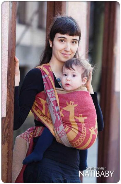 Giraffes Indian, WRAP, [100% cotton] baby wrap, baby wraps, babywearing, wrap, wraps, for children, for child, sling, slings, baby sling, baby slings