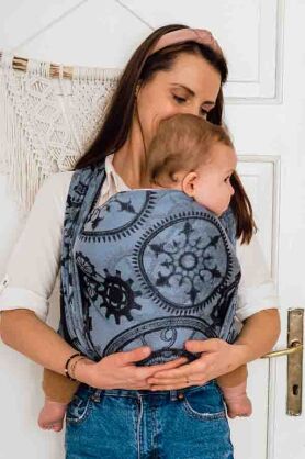 Steampunk Gears, CHUSTA DO NOSZENIA DZIECKA WIĄZANA, [100% cotton]