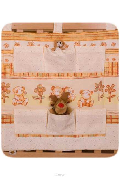 Teddies with flowers (hanging pocket)