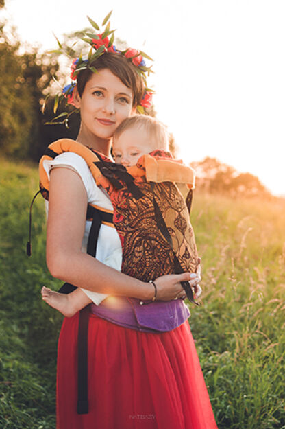Friendly Lion Red, NatiGrow Adjustable Carrier, [100% cotton]
