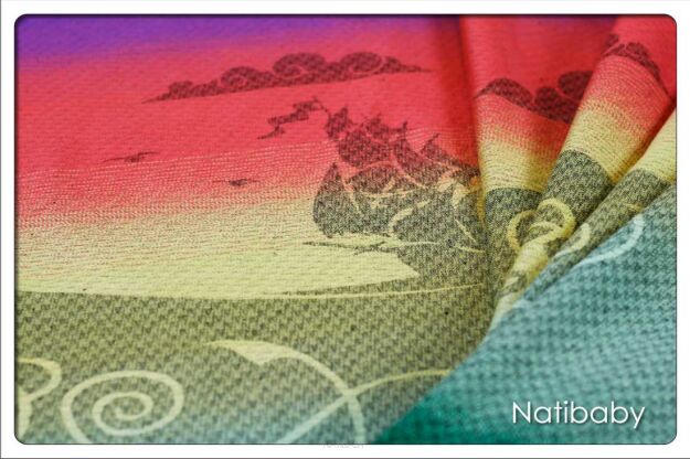 Kraken Lunare, WRAP, [60% cotton, 40% hemp] baby wrap, baby wraps, babywearing, wrap, wraps, for children, for child, sling, slings, baby sling, baby slings