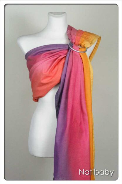 Early Morning, RING SLING, [100% cotton] baby wrap, baby wraps, babywearing, wrap, wraps, for children, for child, sling, slings, baby sling, baby slings