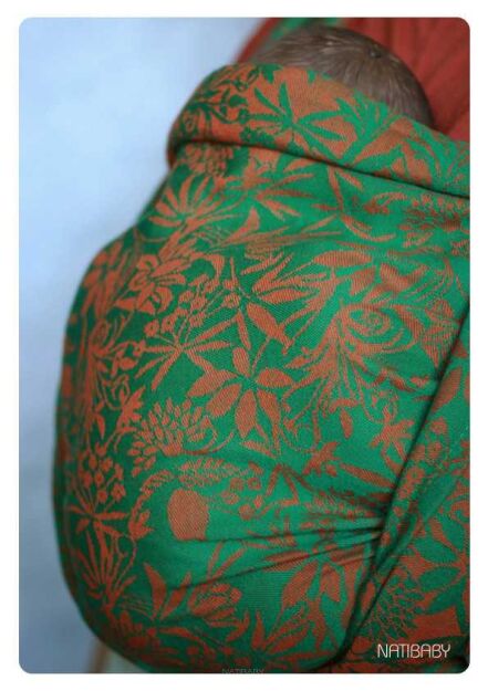 Passiflora Cardamon, WRAP, [100% cotton] baby wrap, baby wraps, babywearing, wrap, wraps, for children, for child, sling, slings, baby sling, baby slings