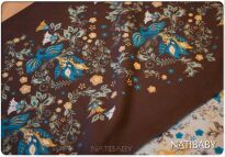 Pavone Brown, WRAP, [50% merino, 50% cotton] baby wrap, baby wraps, babywearing, wrap, wraps, for children, for child, sling, slings, baby sling, baby slings