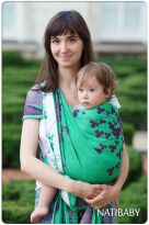 Clovers Ombre, WRAP, [50% bamb.visc.,25% linen, 25% cotton] baby wrap, baby wraps, babywearing, wrap, wraps, for children, for child, sling, slings, baby sling, baby slings
