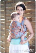 Kurpie Sunset, WRAP, [50% hemp, 50% cotton] baby wrap, baby wraps, babywearing, wrap, wraps, for children, for child, sling, slings, baby sling, baby slings
