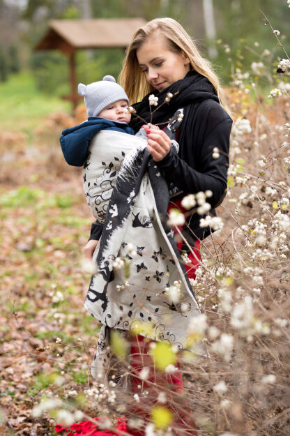 Magical Unicorn Black Pearl, RING SLING, [cotton, glitter] baby wrap, baby wraps, babywearing, wrap, wraps, for children, for child, sling, slings, baby sling, baby slings