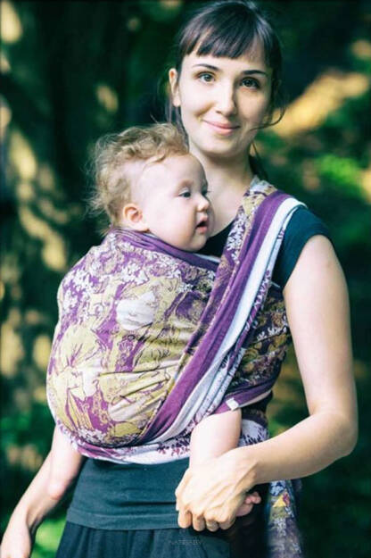 Motherhood Purple, WRAP, [100% cotton]