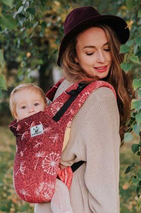 Dandelions Red,  ONBUHIMO CARRIER [100% cotton]