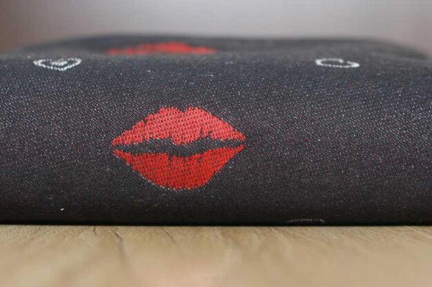 Rock Kiss, RING SLING, [75% cotton, 25% linen] baby wrap, baby wraps, babywearing, wrap, wraps, for children, for child, sling, slings, baby sling, baby slings