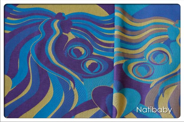 We Are One Turquoise, RING SLING, gath.shoul., [100% cotton] baby wrap, baby wraps, babywearing, wrap, wraps, for children, for child, sling, slings, baby sling, baby slings