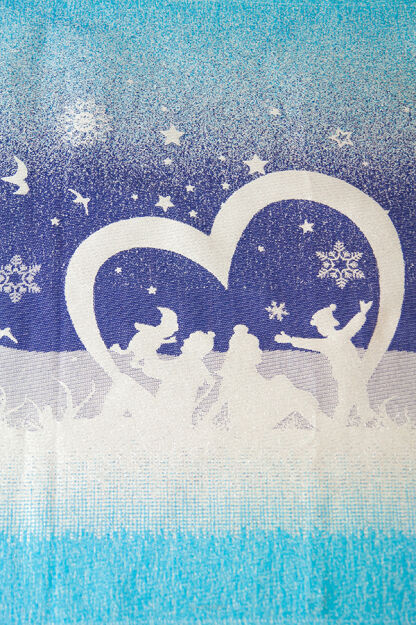 Family Tree Winter, WRAP, [68% cotton, 25% merino wool, 7% polyester]