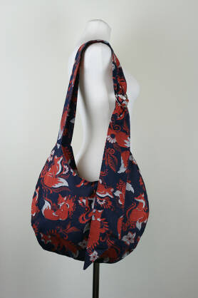 Hobo Bag Foxes Orenji