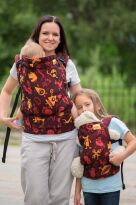 Funny Creatures Fire, NATIGO CARRIER, [100% cotton] baby carrier, baby carriers, ergonomic baby carrier, ergonomic baby carriers, ssc carrier, ssc carriers, ssc baby carrier, ssc baby carriers