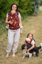 Funny Creatures Fire, NATIGO CARRIER, [100% cotton] baby carrier, baby carriers, ergonomic baby carrier, ergonomic baby carriers, ssc carrier, ssc carriers, ssc baby carrier, ssc baby carriers
