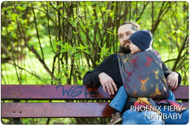 Phoenix Fiery, WRAP, [100% cotton] baby wrap, baby wraps, babywearing, wrap, wraps, for children, for child, sling, slings, baby sling, baby slings