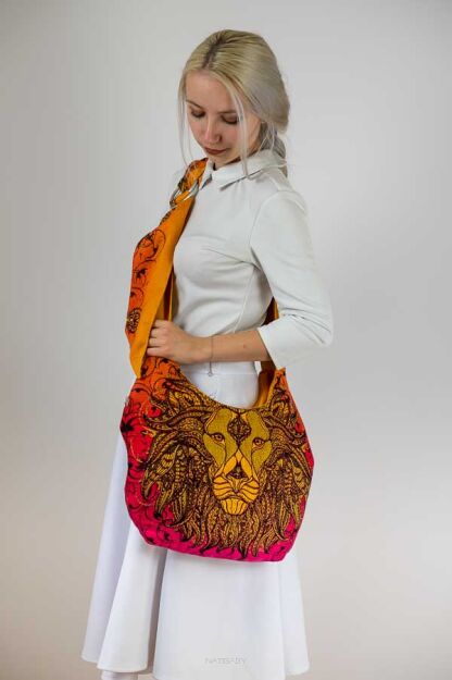 Hobo Bag Friendly Lion Red