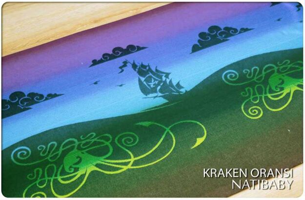 Kraken Oransi, WRAP, [100% cotton] baby wrap, baby wraps, babywearing, wrap, wraps, for children, for child, sling, slings, baby sling, baby slings