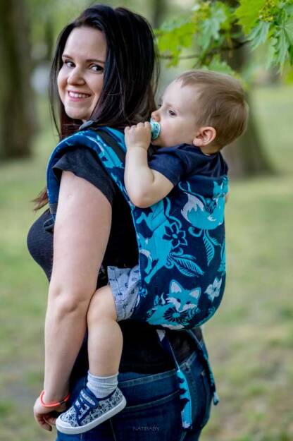 Foxes Blue, ONBUHIMO CARRIER, [100% cotton]