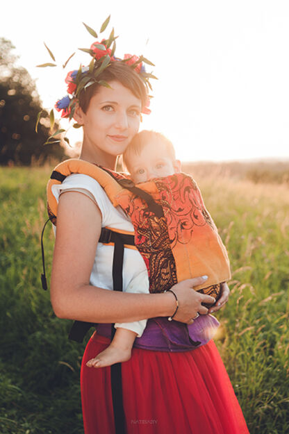 Friendly Lion Red, NATIGO CARRIER [100% cotton]