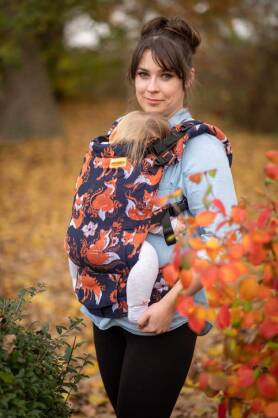 Foxes Orenji, NatiGrow Adjustable Carrier, [100% cotton]