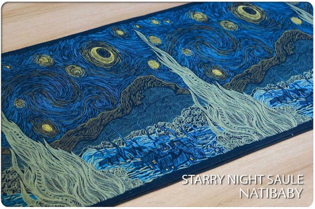 Starry Night Saule, WRAP, [100% cotton] baby wrap, baby wraps, babywearing, wrap, wraps, for children, for child, sling, slings, baby sling, baby slings