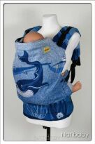 Ocean Navy Blue, NATIGO CARRIER, [100% cotton] baby carrier, baby carriers, ergonomic baby carrier, ergonomic baby carriers, ssc carrier, ssc carriers, ssc baby carrier, ssc baby carriers