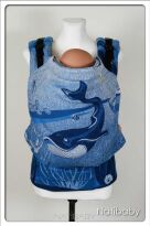 Ocean Navy Blue, NATIGO CARRIER, [100% cotton] baby carrier, baby carriers, ergonomic baby carrier, ergonomic baby carriers, ssc carrier, ssc carriers, ssc baby carrier, ssc baby carriers