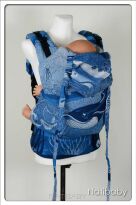 Ocean Navy Blue, NATIGO CARRIER, [100% cotton] baby carrier, baby carriers, ergonomic baby carrier, ergonomic baby carriers, ssc carrier, ssc carriers, ssc baby carrier, ssc baby carriers