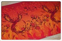 Glowing Phoenix, WRAP, [100% cotton] baby wrap, baby wraps, babywearing, wrap, wraps, for children, for child, sling, slings, baby sling, baby slings