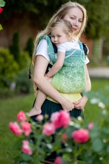 BABY Sibillinya Light Green, NATIGO CARRIER, [100% cotton]