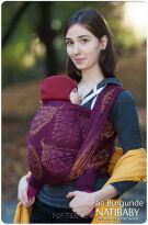 Pao Burgunde, WRAP, [70% cotton, 30% linen] baby wrap, baby wraps, babywearing, wrap, wraps, for children, for child, sling, slings, baby sling, baby slings