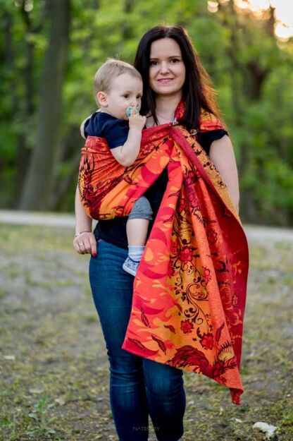 Glowing Phoenix Laranja, Ring Sling, [100% cotton]