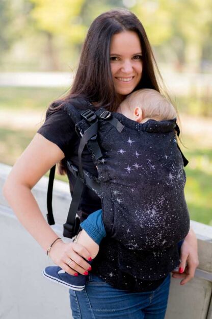 Galactica Mono, NatiGrow Adjustable Carrier, [51% cotton, 27% merino wool, 15% linen, 7% polyester]