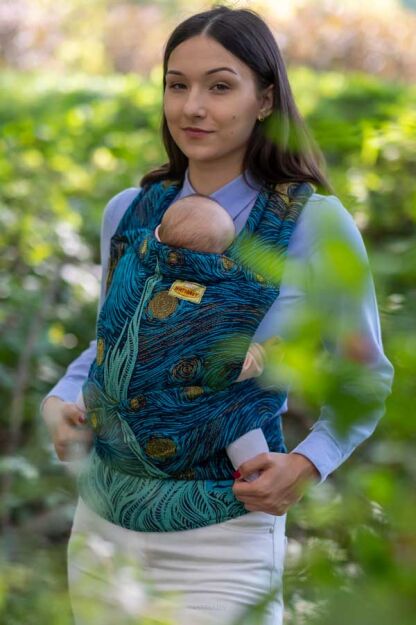 Starry Night Glitter, HALF BUCKLE CARRIER, [93% cotton, 7% polyester]