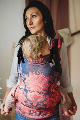 Peony Coral Dream, AiO NatiGrow multifunctional carrier, [77% cotton, 14% linen, 5% ramie, 4% silk]