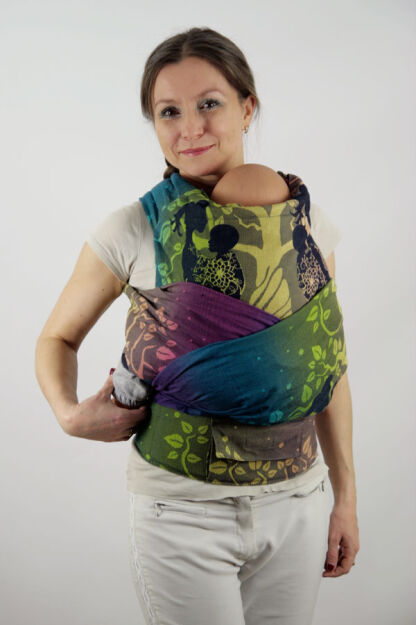 Flying Without Wings Indigo, HALF BUCKLE CARRIER, [100% cotton]