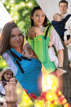 NatiGrow Stripes and eco Adjustable Carrier [100% cotton]