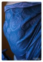 Ring Sling Natibaby Design Quadroses Granat/ Wrzos QUADROSES_INDIGO_HEATHER3.jpg