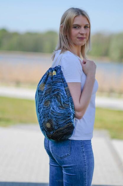 Sackpack Starry Night Glitter