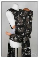Foxes Nero, MEI TAI CARRIER, [100% cotton] baby carrier, baby carriers, ergonomic baby carrier, ergonomic baby carriers, ssc carrier, ssc carriers, ssc baby carrier, ssc baby carriers