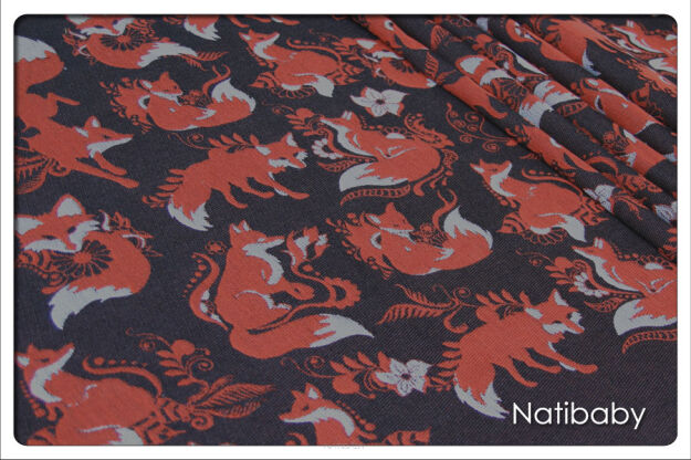Foxes Nari, RING SLING, [100% cotton] baby wrap, baby wraps, babywearing, wrap, wraps, for children, for child, sling, slings, baby sling, baby slings