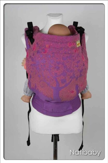 Bubbles Amaranto Light, NATIGO CARRIER, [100% cotton] baby carrier, baby carriers, ergonomic baby carrier, ergonomic baby carriers, ssc carrier, ssc carriers, ssc baby carrier, ssc baby carriers