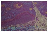 Starry Night Purple, RING SLING, [100% cotton] baby wrap, baby wraps, babywearing, wrap, wraps, for children, for child, sling, slings, baby sling, baby slings
