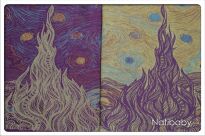 Starry Night Purple, RING SLING, [100% cotton] baby wrap, baby wraps, babywearing, wrap, wraps, for children, for child, sling, slings, baby sling, baby slings