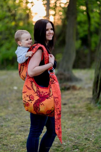 Hobo Bag Glowing Phoenix Laranja