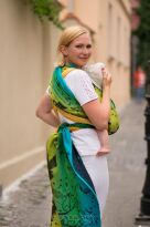 Magnificent Unicorn Night, WRAP, [40% Linen, 60% Cotton] baby wrap, baby wraps, babywearing, wrap, wraps, for children, for child, sling, slings, baby sling, baby slings