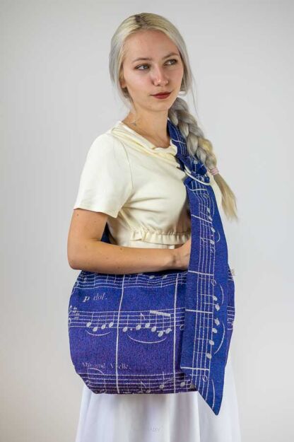 Hobo Bag Notes Indigo Violet