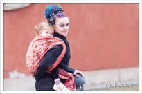 Mount Fuji Seen Through Cherry Blossom Crema, NATIGO CARRIER, [75% cotton, 25% linen] baby carrier, baby carriers, ergonomic baby carrier, ergonomic baby carriers, ssc carrier, ssc carriers, ssc baby carrier, ssc baby carriers